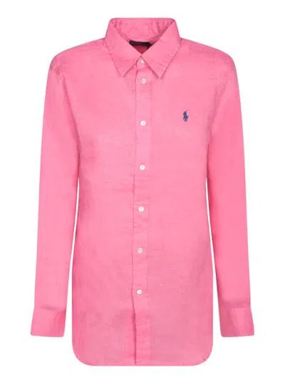 Polo Ralph Lauren Classic-fit Linen Shirt In Pink