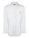 Polo Ralph Lauren Long-sleeve Button-up Shirt With Pointed Collar And Embroidered Logo
