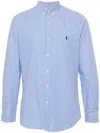 Polo Ralph Lauren Slim Fit Checked Stretch Poplin Shirt In 2863 Blue/white Check