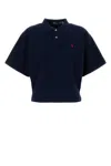 Polo Ralph Lauren Piquet Shirt With Short Sleeves And Polo Collar In Animal Print