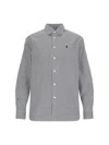 Polo Ralph Lauren Striped Long Sleeve Button-down Top In Black