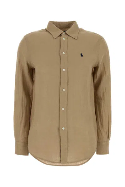 Polo Ralph Lauren Shirts In Brown