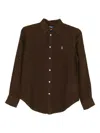 Polo Ralph Lauren Shirts In Brown