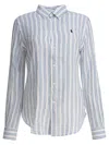 Polo Ralph Lauren Classic-fit Striped Linen Shirt In Blue