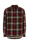 Polo Ralph Lauren Tartan Shirt With Curved Hem And Long Sleeves In Multi