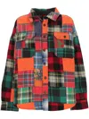 Polo Ralph Lauren Patchwork Long Sleeve Button Down In Multi Patchwork