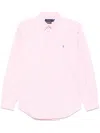 Polo Ralph Lauren Custom Fit Stretch Poplin Shirt Man Shirt Pink Size Xxl Cotton, Elastane In Pink
