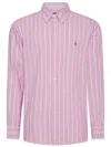 POLO RALPH LAUREN POLO RALPH LAUREN COTTON SHIRT WITH STRIPED PATTERN AND LOGO