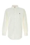 Polo Ralph Lauren Camicia In Cotone Bianco Uomo In Neutral