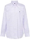 Polo Ralph Lauren Polo Pony-embroidered Shirt In White/pink Multi