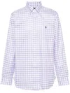Polo Ralph Lauren Polo Pony-embroidered Shirt In White/pink Multi