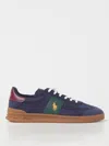 Polo Ralph Lauren Heritage Aera Suede Trainer In Navy