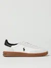 Polo Ralph Lauren Bedford Panelled Leather Sneakers In White