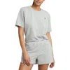Polo Ralph Lauren Terry Short Sleeve Shorty Set In Gray