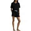 Polo Ralph Lauren Terry Short Sleeve Shorty Set In Polo Black