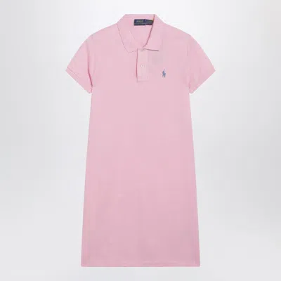 Polo Ralph Lauren Logo Embroidered Mini Polo Dress In Pink