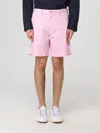 Polo Ralph Lauren Cotton Bermuda Shorts Featuring Belt Loops In Pink