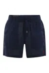 Polo Ralph Lauren Short Prepster Linen Polo 15.2 Cm In Blue