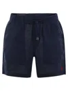 Polo Ralph Lauren Short Prepster Linen Polo 15.2 Cm In Blue