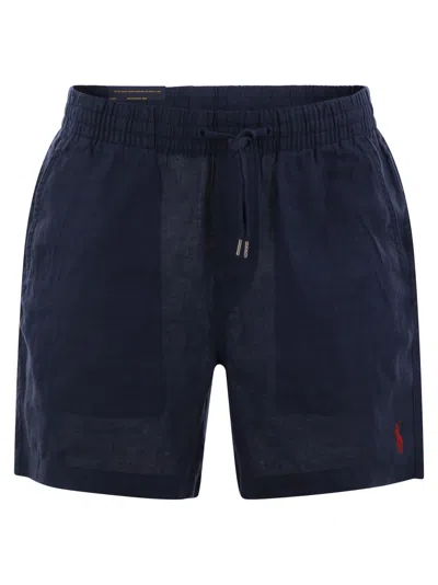 POLO RALPH LAUREN SHORT PREPSTER LINEN POLO 15.2 CM