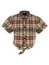 Polo Ralph Lauren Check Cropped Knit Shirt