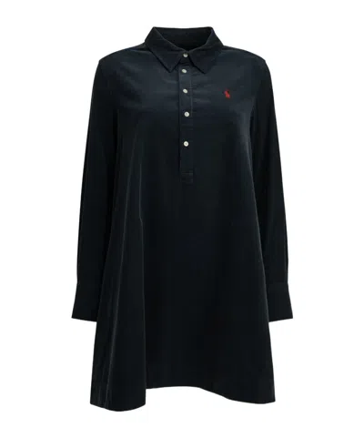 Polo Ralph Lauren Short Shirtdress In Blue
