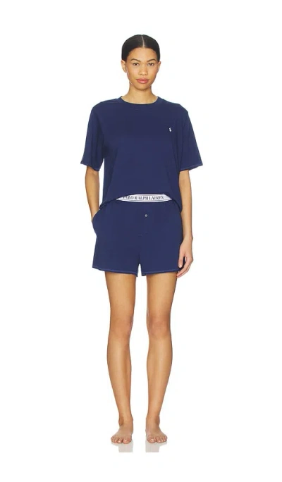 Polo Ralph Lauren Short Sleeve & Short Set In Blue