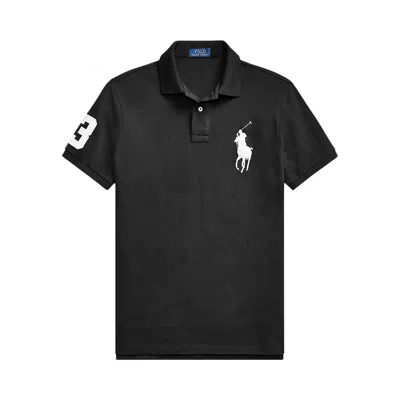 Pre-owned Polo Ralph Lauren Short-sleeve Big Pony Mesh Polo Shirt 'polo Black' | Men's Size Xl