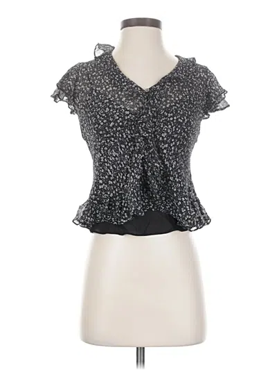 Pre-owned Polo Ralph Lauren Short Sleeve Blouse In Gray