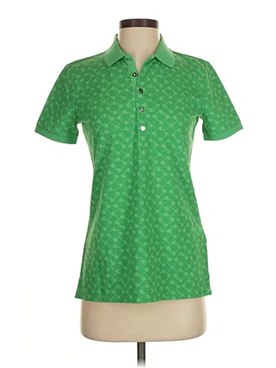 Pre-owned Polo Ralph Lauren Short Sleeve Blouse In Green
