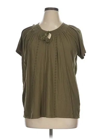 Pre-owned Polo Ralph Lauren Short Sleeve Blouse In Green