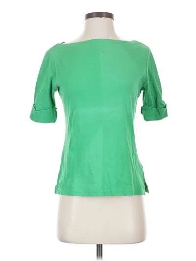 Pre-owned Polo Ralph Lauren Short Sleeve Blouse In Green