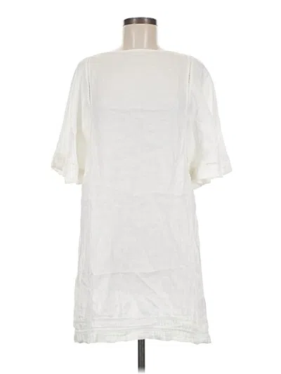 Pre-owned Polo Ralph Lauren Short Sleeve Blouse In Ivory
