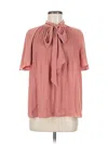 Polo Ralph Lauren Short Sleeve Blouse In Pink