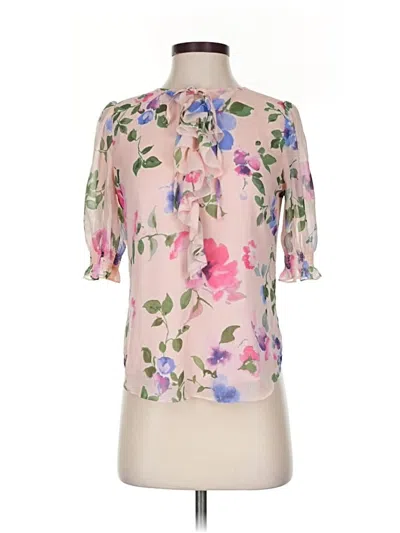 Pre-owned Polo Ralph Lauren Short Sleeve Blouse In Pink