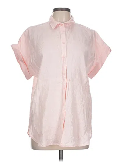 Pre-owned Polo Ralph Lauren Short Sleeve Blouse In Pink