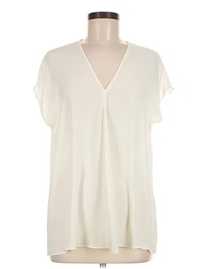 Pre-owned Polo Ralph Lauren Short Sleeve Blouse In White