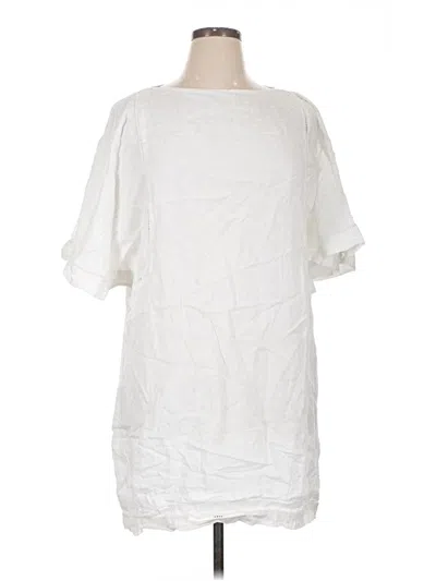 Pre-owned Polo Ralph Lauren Short Sleeve Blouse In White
