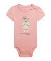 Polo Ralph Lauren Short-sleeve Bodysuit In Pink