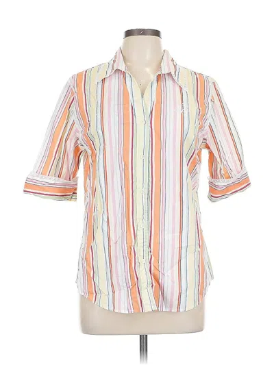 Pre-owned Polo Ralph Lauren Short Sleeve Button Down Shirt In Orange