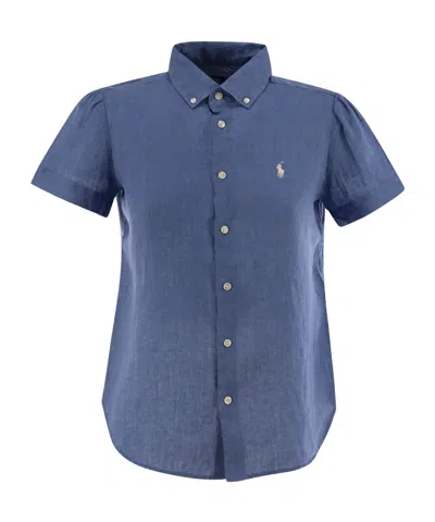 POLO RALPH LAUREN POLO RALPH LAUREN LOGO EMBROIDERED SHORT SLEEVED SHIRT