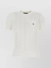 Polo Ralph Lauren Short Sleeve Cable Knit Sweater With Pocket