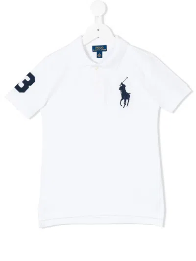 Polo Ralph Lauren Kids' Short Sleeve Classic Polo Shirt In White