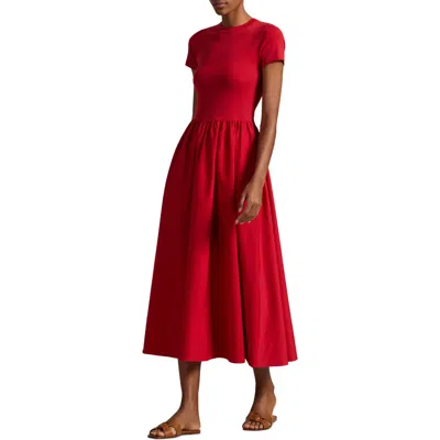 Polo Ralph Lauren Short Sleeve Cotton Midi Dress
