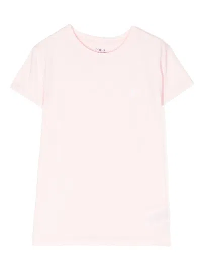 Polo Ralph Lauren Kids' Short-sleeve Cotton T-shirt In Pink