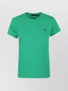 Polo Ralph Lauren Short Sleeve Cotton T-shirt With Embroidered Pony In Green