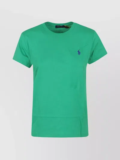 Polo Ralph Lauren Short Sleeve Cotton T-shirt With Embroidered Pony