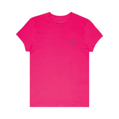 Pre-owned Polo Ralph Lauren Short-sleeve Crewneck 'pink Sky' | Women's Size L