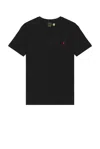 Polo Ralph Lauren Logo Embroidered Regular T-shirt In Rl Black