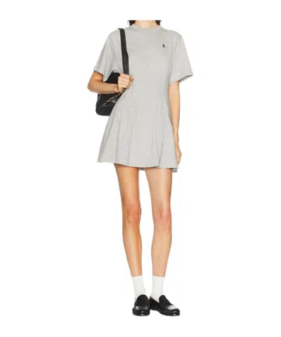 Polo Ralph Lauren Short Sleeve Dress In Gray